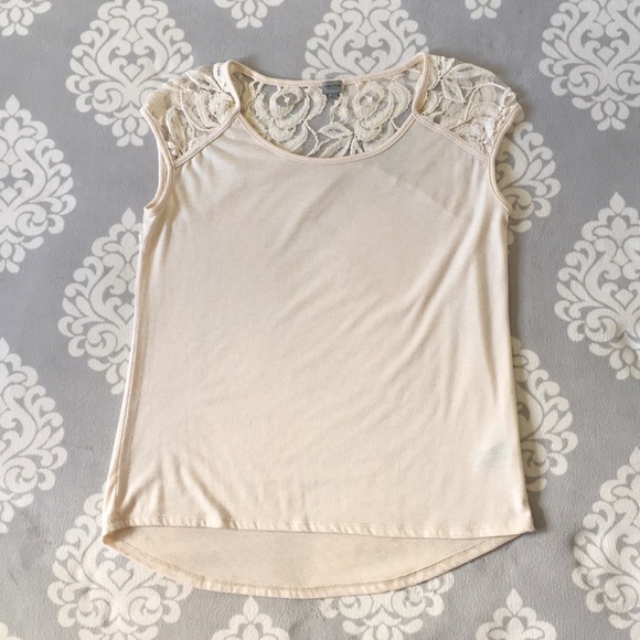 Lauter Brand - Cream Blouse With Lace Accents - Picture 4 of 8